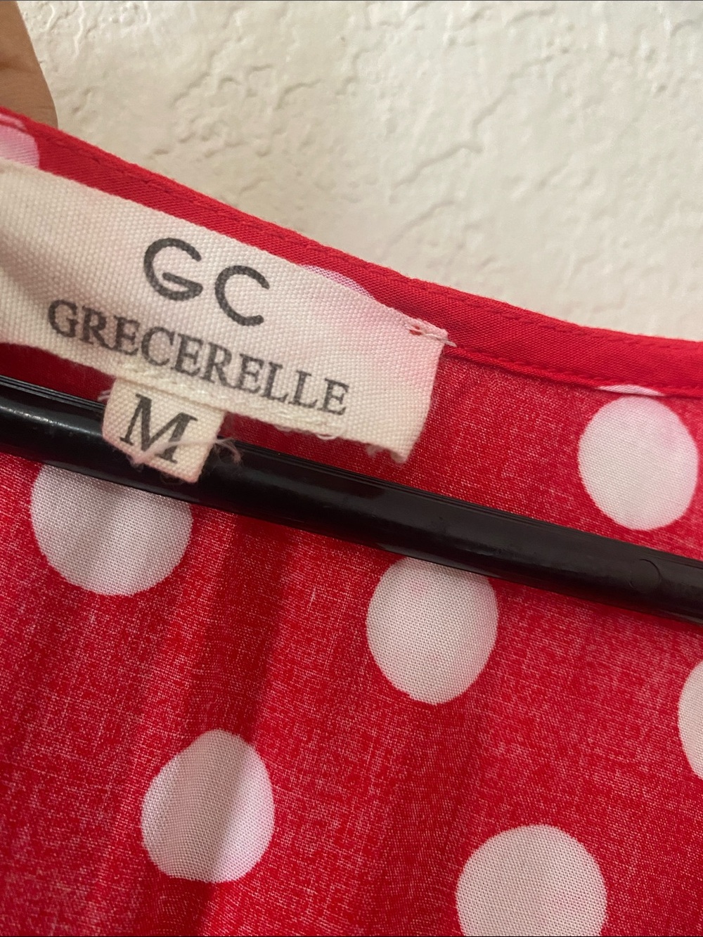Grecerelle Red Polka Dot Maxi Dress - Picture 10 of 11